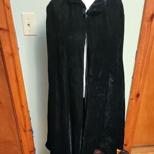 Elegant Black Velvet Cape